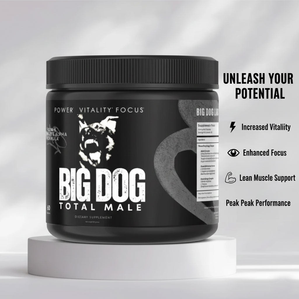 BIG DOG TOTAL MALE PILLS  - ADVANCED HEALTH SUPPORT FORMULA FOR MEN